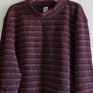 Metallic Knit Crop Top